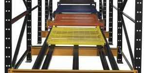 Push Back Pallet Racks
