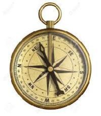 Antique Brass Compass