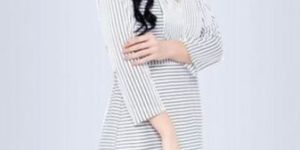 Brooklyn White And Black Striped Dress