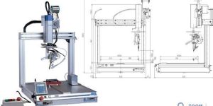 Tsutsumi Mcross TX m444A 4 Axis Soldering Robot