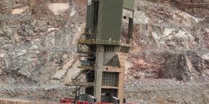 Semi-mobile plant at Cliffe Hill Quarry