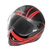 Adonis Dot Matt Black with Red