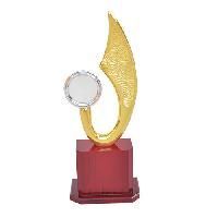 Charming Body Figure with Meal Metal Trophy