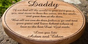 Wooden Memorial Plaque