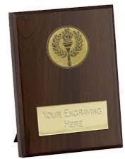 Wooden Presentation Plaque