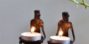 Tribal Candle Stand Set