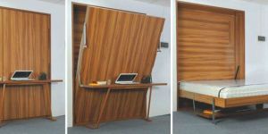 Hidden Wall Bed with Table