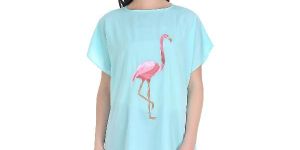 Girggit Single Line Asymmetric Top with Embroidery