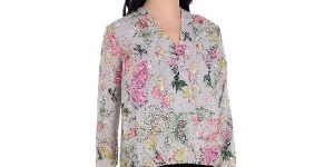 Girggit Women's Full sleeves Single Panel Wrap Around Top