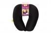 Viaggi Microbead Travel Neck Pillow with fleece : Black