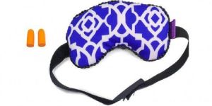 Blue Ear Plugs Viaggi Microbeads Eye Mask