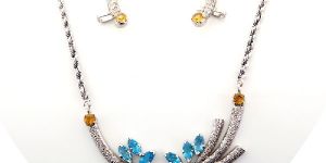 Women Wearble All Ocasion Diamond Blue Topaznecklace