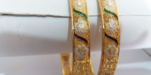 10mm Diamond Metal Bangles