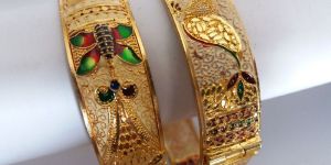 Metal Meena Bangles