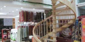 Wooden Spiral Stairs