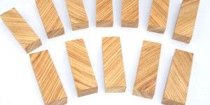 Zebra Wood Cross Cut Knife