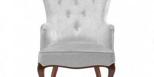 White Wingback Armchair