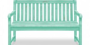 Wooden Bench: Antique Turquoise