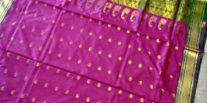 Pink Banarasi Saree with Weaving Work