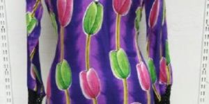 Purple Printed Kurti