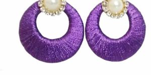 Silk Round Earring