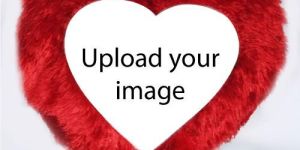 Red Heart-Shaped Personalized Cushion