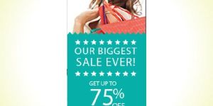 6 X 3 Feet Standee Designing