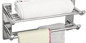 Towel Shelf with Double Towel Rod