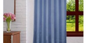 Lushomes Stripes Adorable Blue Curtain