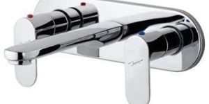 Two Concealed Stop Cocks with Basin Spout