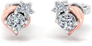 14kt Rose Gold Diamond Stud Earrings