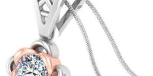 White Gold Designer Diamond Pendant