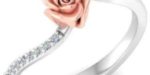 White Gold Designer Diamond Ring (10 Diamonds)