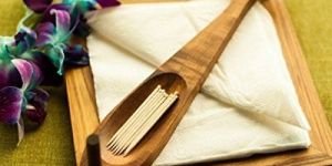 Wooden Napkin & Toothpick Holder