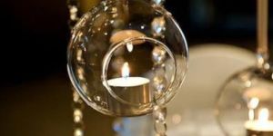 Glass Hanging Light Bowl