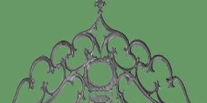 Cast Iron Crown Gate