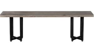 Iron Leg Wooden Bench