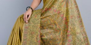 Fish Madhubani Art Sarees