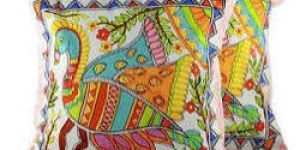 Madhubani Art Cushion Cover