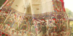 Raas Madhubani Art Dupatta
