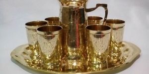 Hotel Jug Glass with Tray