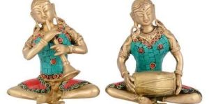 Musician Ladies Pair Statue