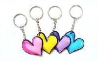 Heart Shape PVC Keyring