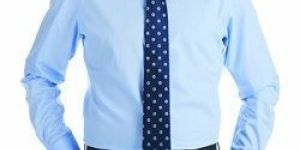 Mens Sky Blue Formal Shirts