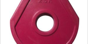 Three Cut Rubber Coated Exercise Plate