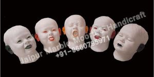 Marble Baby Face Statues