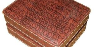 Square Shaped Leather Jewellery Box