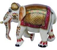Marble Stone Elephant Painted