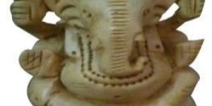 Hand Carved Wooden Ganesh Statue