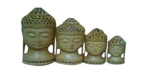 Sandalwood Buddha Head